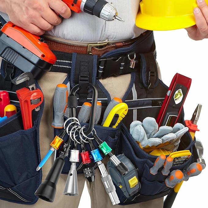 Wire Nut Twister,with 2pcs Bit Holders 1/4" Socket,Hex Shank Screwdriver Bit Holder,Wire Twisting Tool,Wire Nut Twister for Electrical Power Drill,Wire Twister for Quick Twisting Cable