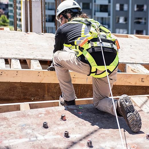 Peakworks Fall Protection Leading Edge Self Retracting Device (SRD) - 40 ft Single Leg Cable w/Swivel Snap Hook - Certified ANSI Z359.14-2021 Class 2 LE SRD (Available in Multiple Lengths & Styles)