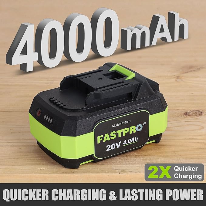 FASTPRO Cordless Impact Wrench, 1/2 Inch Brushless Impact Gun (500N.M) with 4.0 Ah Battery & Charger, Includes 4 Sockets and Storage Case – Ideal for Automotive and DIY Projects