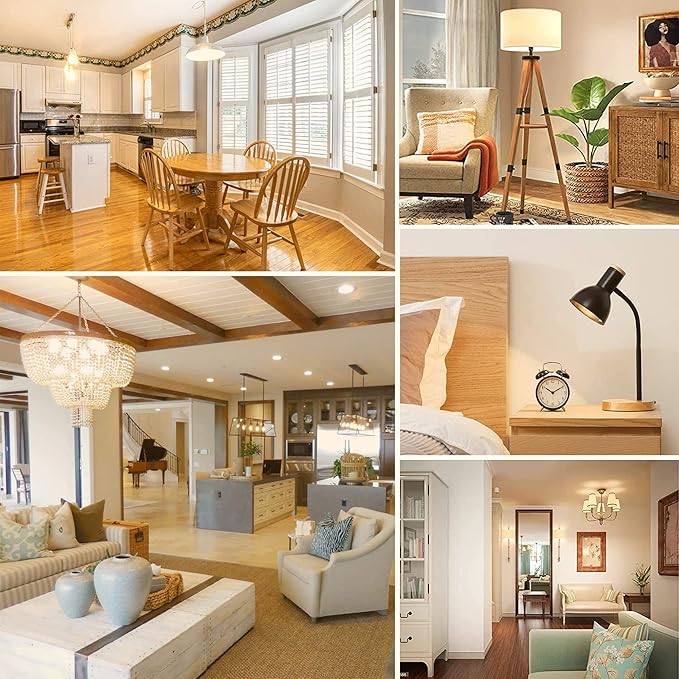 Leools T14 LED Bulb,4W E26 LED Bulb Dimmable Equivalent E26 Bulb 40 Watt,Soft White 3000K E26 Edison Bulb,AC120V,400lm,CRI90,Frosted Glass,Tubular Light Bulb,Pack of 6