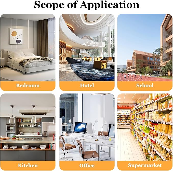 4 Packs Plug in Carbon Monoxide Detector, Portable Carbon Monoxide Alarm with LED Digital Display, AC Plug in Wall CO Detector Monitor with Light and Voice Alert for Home/Apartment/Hotel