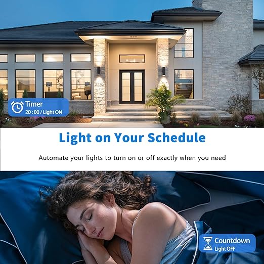 Plug in Dimmer, Lamp Dimmer, Smart Plug with Remote, Digital Plug Light Switch for Dimmable LED/CFL Lights and Incandescent/Halogen