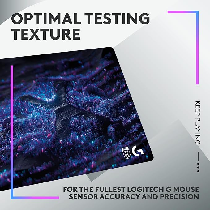 Logitech G502 X Lightspeed Wireless Gaming Mouse + 10th Anniversary Mousepad Bundle - White