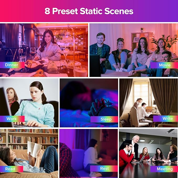 SANSI Smart Light Bulb, Full Color Changing Dimmable Smart WiFi Bulbs Compatible with Alexa and Google Home, A21 18W 150W Equiv. 2000 Lumens Bright RGB Bulb, 2.4Ghz only No Hub Required