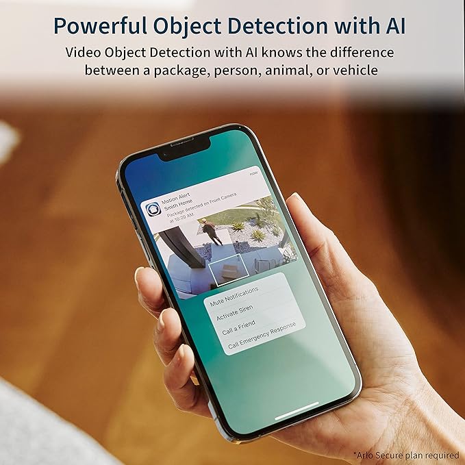 Arlo Pro 5S Spotlight Security Camera 2K HDR with Solar Panel Bundle | Outdoor | Wireless with Spotlight | Dual-Band Wi-Fi | 12X Zoom, Color Night Vision | Battery gets Charged with Solar Panel, White