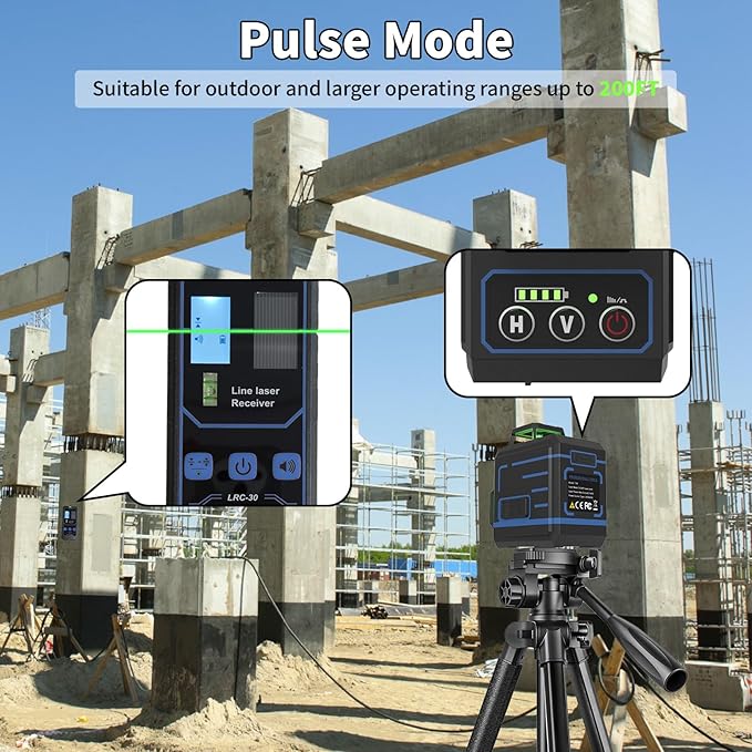 Laser Level 360 Self Leveling, 3 x 360° Cross Line Lazer Leveler Tool for Construction and Picture Hanging, Rechargeable Nivel Laser Outdoor, L-Magnetic Bracket Included