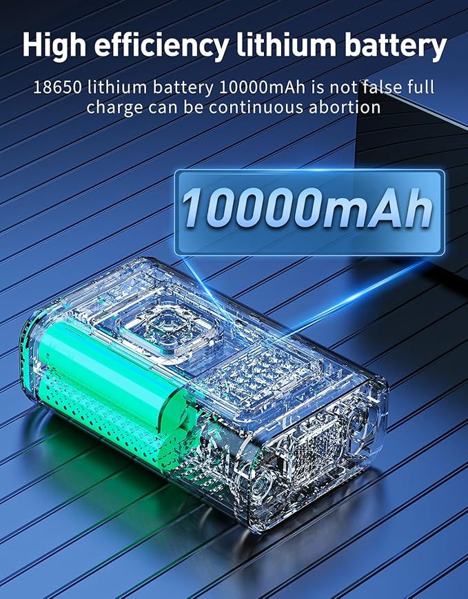 Tire Inflator Portable Air Compressor,Portable Tire Inflator for Car,Compact Air Pump for Car Tires,Bicycle,Ball,Rechargeable Air Pump with Digital Pressure Gauge and LED Lighth