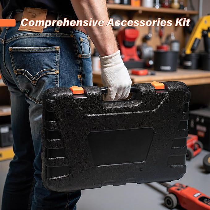 General Household Hand Tool Kit, Portable Complete Repair Tool Set for Homeowner Men, Basic Tool Box with Case for Home Car Dorm