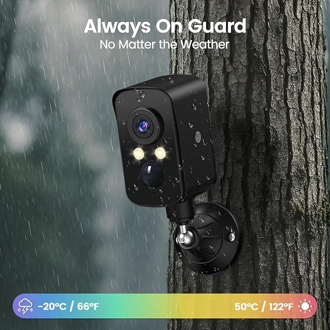 4G LTE Cellular Security Camera Wireless Outdoor, Magnetic, No WiFi Needed, 300° Pan, Solar Powered, Magnetic Mount 1-Min Install, SIM Included, PIR Motion & AI, 2K Night Vision, Lifetime 7-Day Cloud