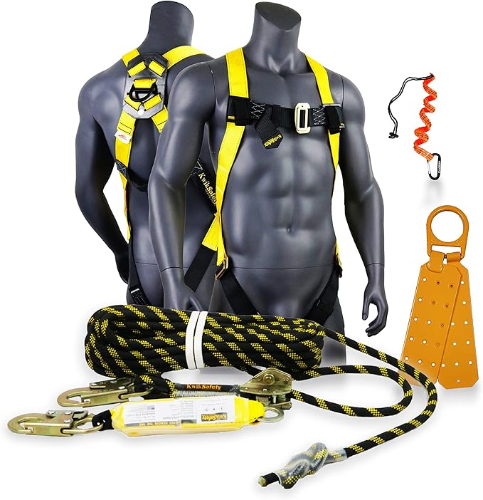KwikSafety - Charlotte, NC - TORNADO Fall Protection Safety Harness [Full Body Single D-Ring] Construction ANSI Tested OSHA