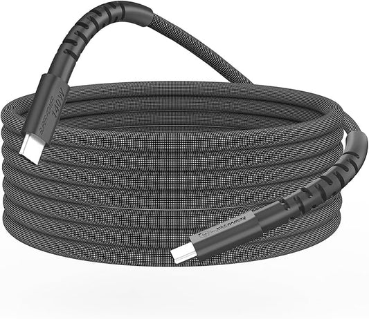 USB C Cable 240W Max & 140W Fast Charge & High-Speed Data USB C to C Cable, 5ft, 90° Bendable, Biodegradable Nylon, PD 3.1, Compatible with MacBook Pro, for iPhone 17/16/15, iPad, Samsung, Pixel etc.