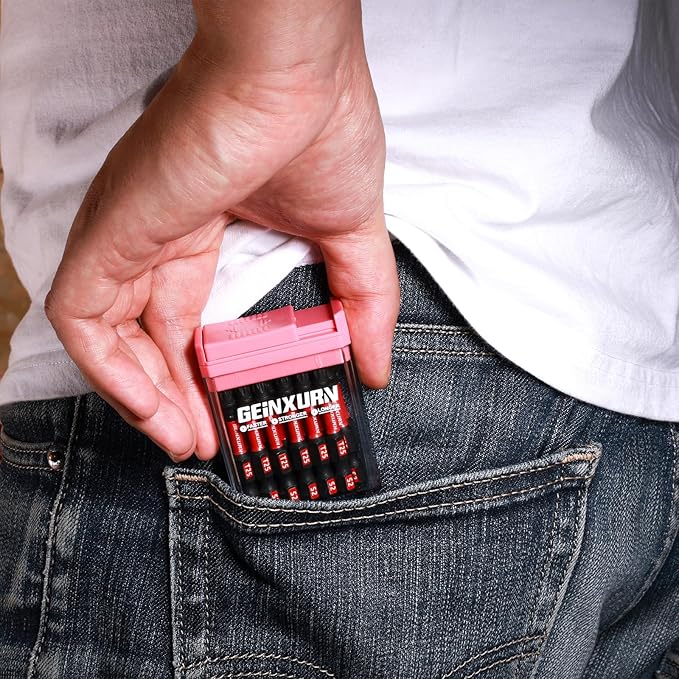 Impact Torx Screwdriver Bits Set,45 Pcs Magnetic (T10/T15/T20/T25/T30) S2 Steel Multi Star Driver Bits with Storage Colorful Box