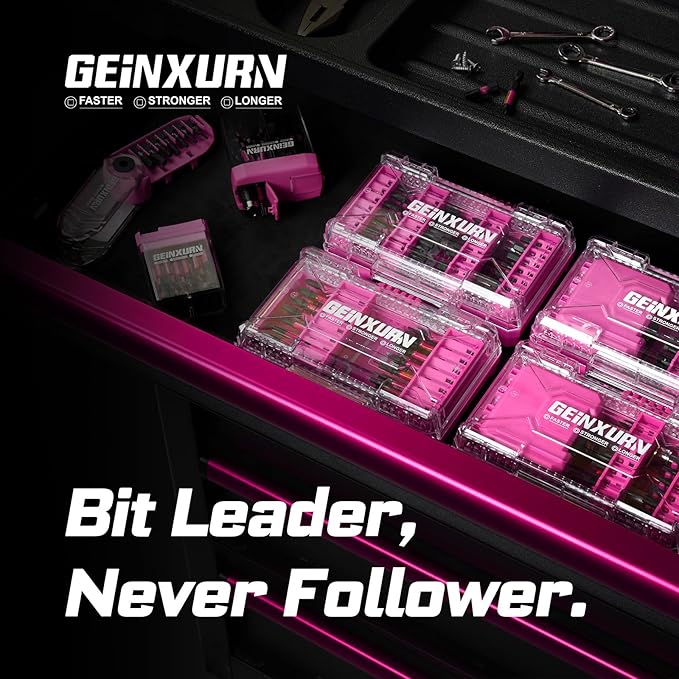 2Pcs Storage Box Case, small parts box with detachable divider, Screwdriver Bit Set Box