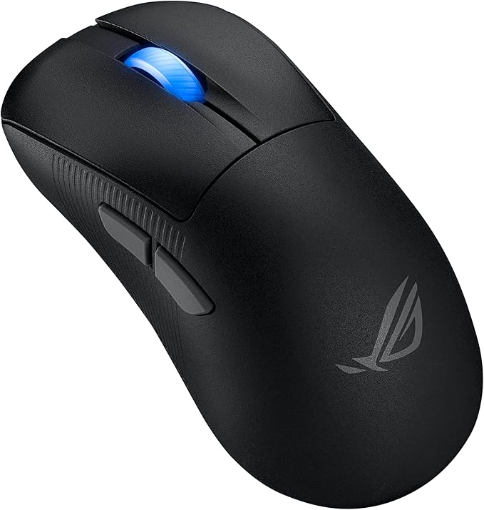ASUS ROG Keris II Ace Wireless Gaming Mouse – Right-Handed Ergonomic, 54g, Tri-Mode Connectivity, 42K DPI, up to 107Hr Battery, PC/Mac Support - Black