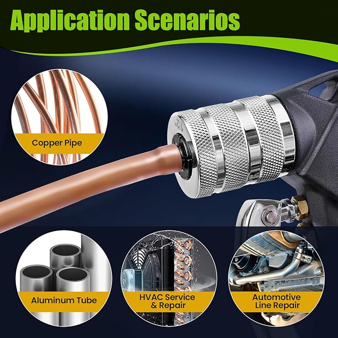 Super Stars Hydraulic Copper Tube Expander Kit – HVAC Swaging Tool with Tube Cutter, Deburring Tool