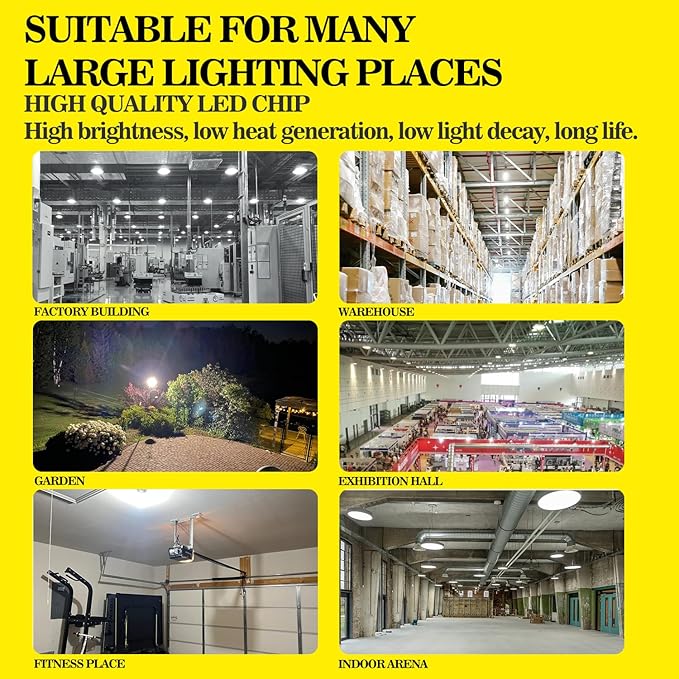 70W 10500LM Corn Bulbs (1-Set) - 90% Energy Saving, IP65 Waterproof, E26/E39, 5000K Daylight, High Bay, ETL/FCC/ROHS/CE Certified, Not Dimmable