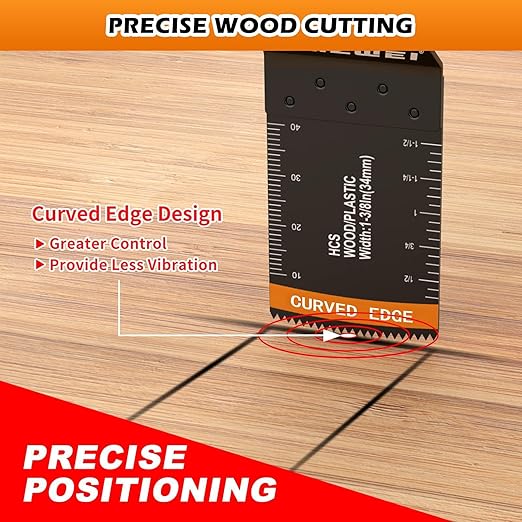 28PCS Oscillating Saw Blades, Professional Universal Titanium Multitool Blades for Wood Metal, Quick Release Multi Tool Blades Kits Compatible with Dewalt Ryobi Milwaukee Rockwell Fein