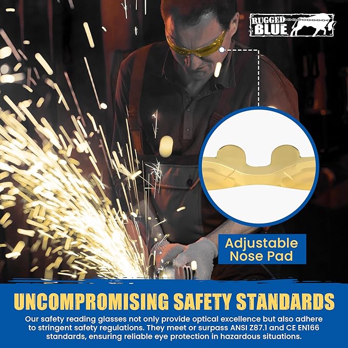 Work Safety Glasses For Men | Ansi Z87 Certified Safety Goggles For Shooting Range | Anti-Scratch Outdoor Glass