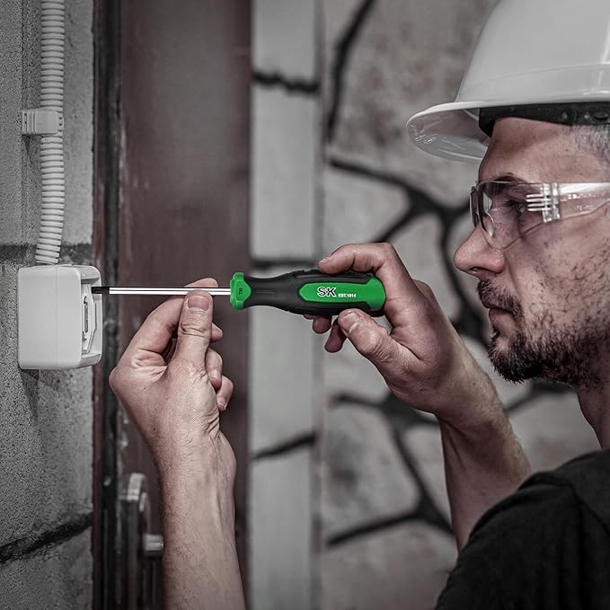 SK 7-Piece Magnetic Screwdriver Set, Includes Slotted/Phillip/Star Screwdrivers, S2 Steel, SureGrip Handle