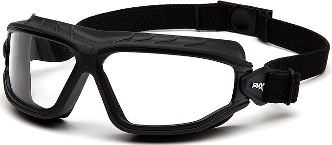 Pyramex Safety GB10010TM Torser Safety Goggles,Clear H2MAX Anti-Fog Lens