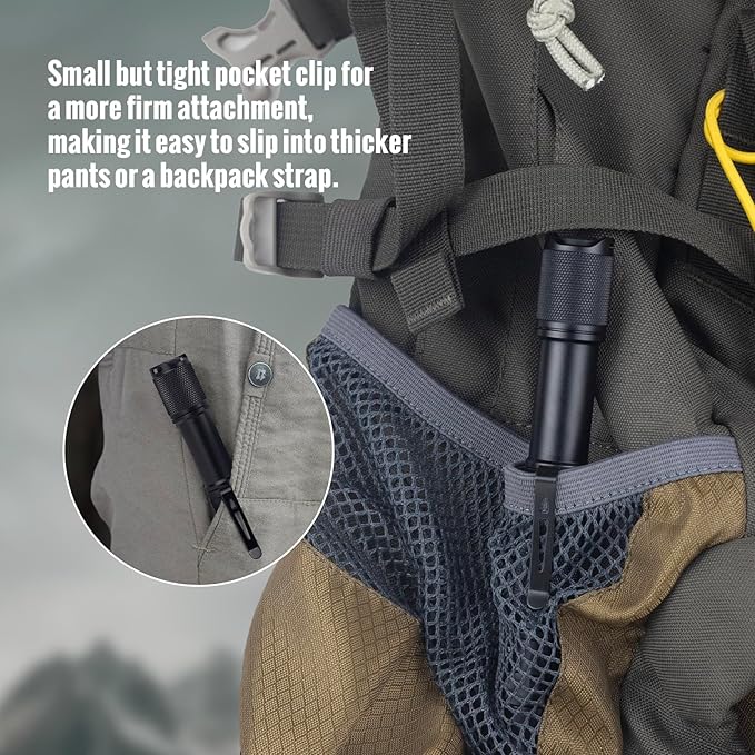 ThruNite Archer 2A C LED Rechargeable Flashlight, High 1000 Lumens AA Flashlight with Lanyard, IPX8 Waterproof Dual Switch Small Outdoor Light for Hiking, Camping, Everyday Use, EDC - CW