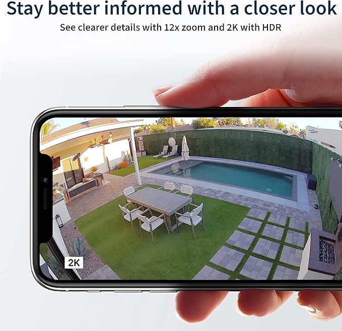 Arlo Pro 3 Floodlight Security Camera 2K HDR 2000-3000 Lumens | Wire-Free | Protect Driveways & Alleyways | Connects to Wi-Fi | Color Night Vision, Motion Sensor, 2-Way Audio, Rechargeable (White)