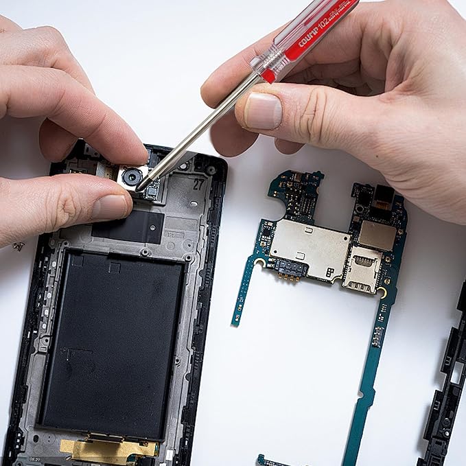 4PCS Magnetic Screwdriver Set, 5mm Magnetic Phillips & Slotted Bits Screwdriver Set, with 6 Inch Steel Shaft and Comfortable Handle for DIY Repairing, Red/Green