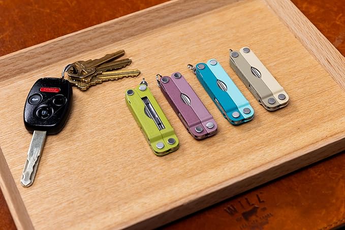 LEATHERMAN, Micra, Keychain Multi-tool with Grooming Tools, Mini Pocketknife for Everyday Carry (EDC), Hobbies & Outdoors, Built in the USA, Heathered Blush