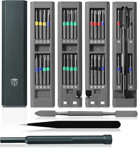 BES 31 in 1 Precision Screwdriver Set,Magnetic Screwdriver Bits,Precision Screwdriver Kit Repair Tools For Iphone, Tablet, Xbox, Ps4, Watch, Eyeglass Repair Tool Kit