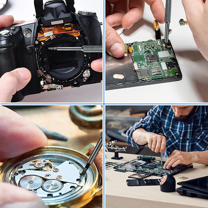 29 in 1 Electronics Precision Screwdriver Set, Professional Magnetic Repair Tool Kit with Stainless Steel Handle and 20 Bits