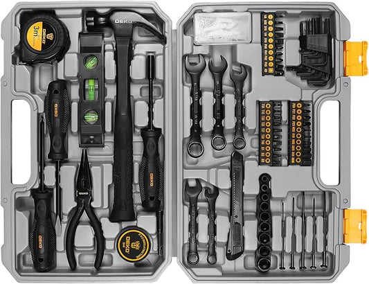 DEKOPRO Tool Kit Set Box Home Repair Tools Basic Hand Toolbox Sets