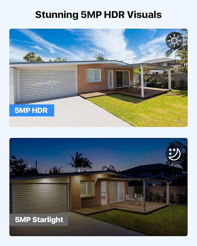 ZOSI 16CH 4K PoE Security Camera System with Person Vehicle Detection,8pcs 5MP PoE IP Cameras Outdoor Indoor,2 Way Audio,Color Night Vision,16CH 4K NVR Recorder with 4TB HDD for 24/7 Recording