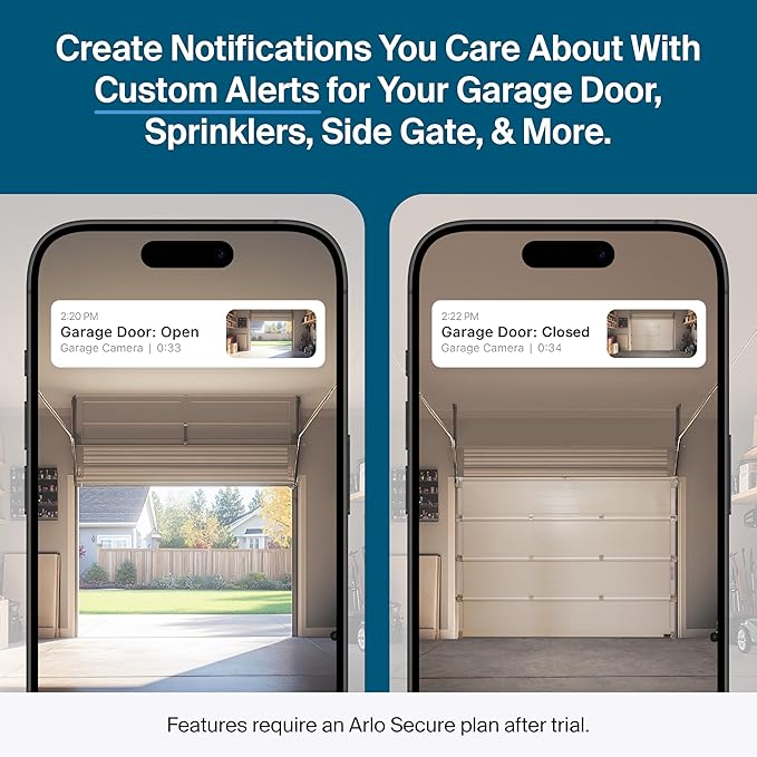 Arlo Pro Security Camera (6th Gen - 2025 Release) - 2K HDR, Battery Power, Event Captions, Emergency Response, 1-Month Trial of Secure Plan, 160° Field of View, Dual-Band WiFi, Spotlight, 1 Cam, White