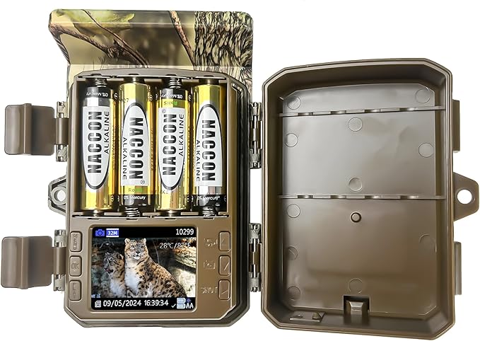 Solar Trail Camera with 24/7 HD Recording Night Vision Motion Activated, Weatherproof, Easy Install & Phone Connectivity, 64GB Card, PIR, 940nm IR