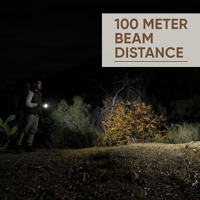 Energizer Jeep Sleek Metal Rechargeable LED Mini Flashlight, 1,250 Lumens, Conveniently Small EDC Flashlight with Portable Design and Durable Metal Construction