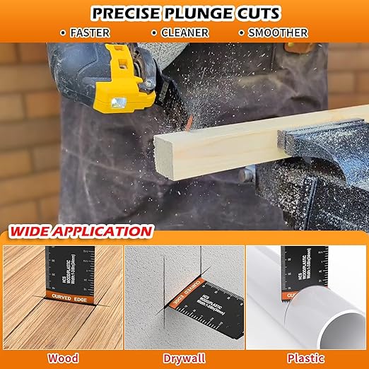 54 Pcs Wood Oscillating Multitool,Oscillating Tool Blades,Professional Universal Oscillating Saw Blades,Quick Release Saw Blades Fit Dewalt Ryobi Milwaukee Rockwell Fein