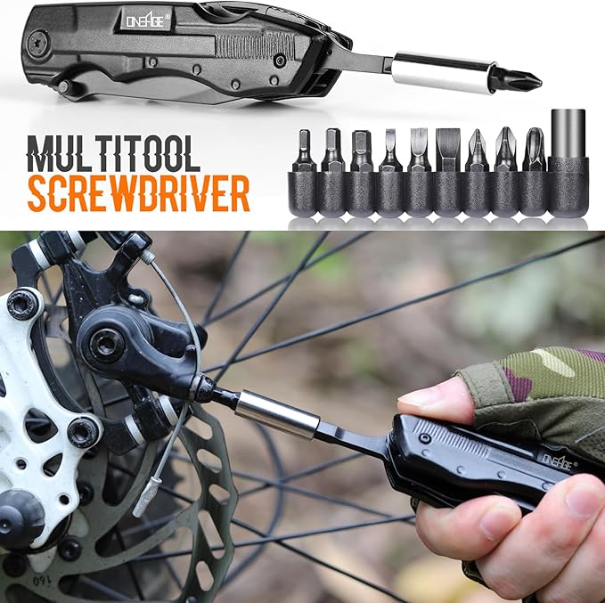 Gifts for Men Him Dad, Pocket Multitool Knife, Christmas Stocking Stuffers for Men, Anniversary Birthday Gifts for Husband, Boyfriend, Guy, Groomsmen, Fathers Day, Gadget for Hiking, Camping, Outdoor