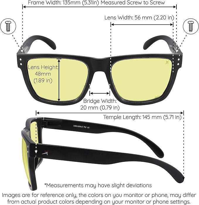 X Power ANSI Z87+ Extra Large Weekenders Safety Sunglasses Impact Resistant Polycarbonate Lens & Frame (Made In Taiwan)