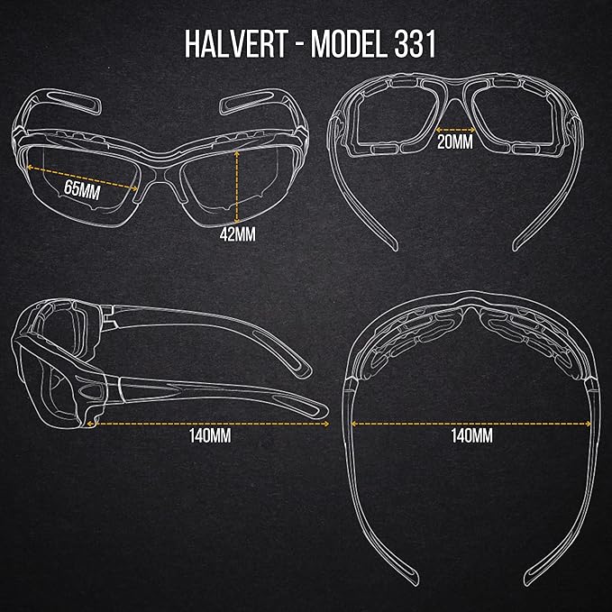 WYND Blocker Motorcycle Riding Glasses Extreme Sports Wrap Sunglasses