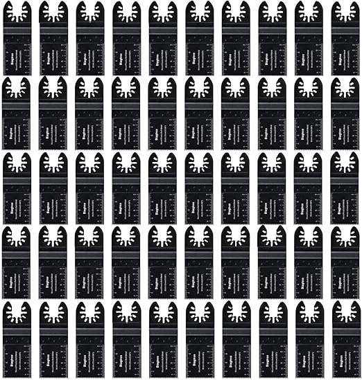 Oscillating Saw Blades, Diagtree 50pcs Wood Universal Quick Release Oscillating Saw Blades Compatible with Fein Dremel Dewalt Craftsman Ridgid Makita Milwaukee Rockwell Ryobi, etc