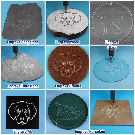 8Pcs Carbide Burr Set 1/4 Shank w/Clear Box Max Head Dia 12mm Die Grinder Bits Rotary Tools Attachment Kit Rasp Accessories Metal Wood Stone Steel Grinding Deburring Cutting Porting Carving