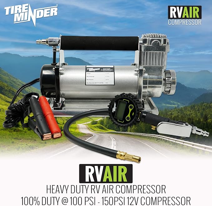 TireMinder RV AIR Compressor, Silver