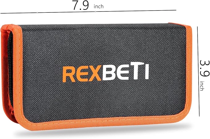 REXBETI 19Pcs Metal Needle File Set, Small Diamond Files, 12Pcs Jewlers Files and Steel Files for Precision Metal and Woodworking with 6Pcs Sandpaper, Metal Brush and Carry Case