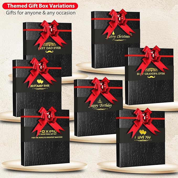 Multitool Gifts for Father, Dad Gift Set with 14 in 1 Multi-tool Pliers, Pocket Knife & Tactical Pen | Premium EDC Survival Kit for Camping, Car Emergency | Unique Practical Gift for Father Dad Him