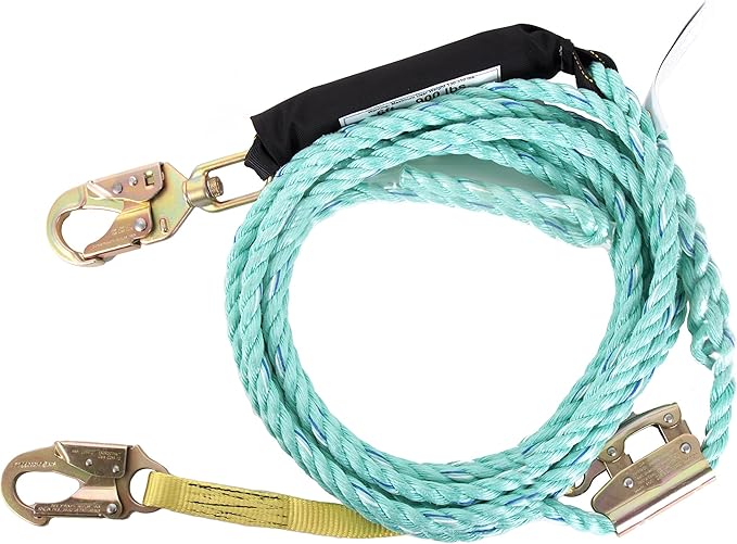 Guardian 01326 VLA-200 Poly Steel Vertical Lifeline Assembly, 200-Foot