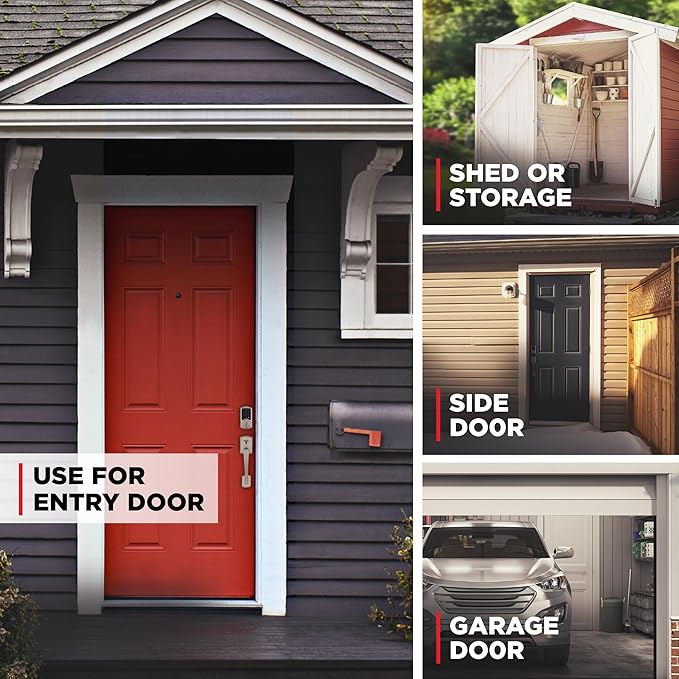 Kwikset SmartCode 270 Keyless Entry Electronic Touchpad Deadbolt Door Lock with Auto-Lock, Custom User Codes, Advanced Security in Satin Nickel Traditional