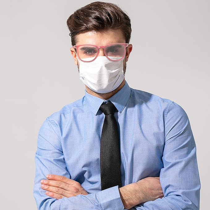 Stylish Safety Glasses, Clear Anti-Fog Anti-Scratch Protective Glasses For Men And Women