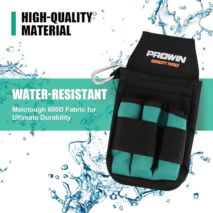 Prowin 7 Pockets & Loops Professional Tool Pouch Wrapping Oxford Cloth Pouch Bag Organizer Durable Hardware Utility Bags