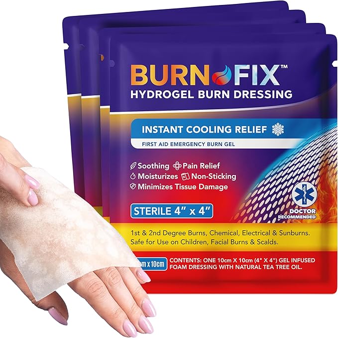 BurnFix® Burn Kit Comprehensive 25pcs First Aid Kit + Hydrogel Burn Spray - 120ml Bundle