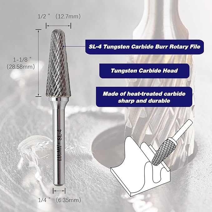 SOLID CARBIDE BUR (SL-4,3PCS)